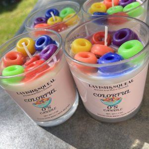 Colorful O’s
Candle